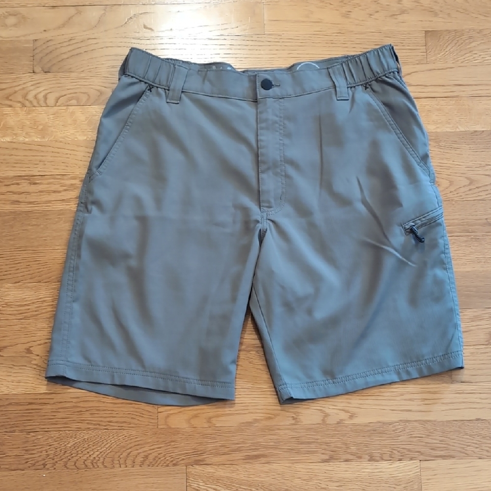 Wrangler Gray Flat Front Classic Shorts